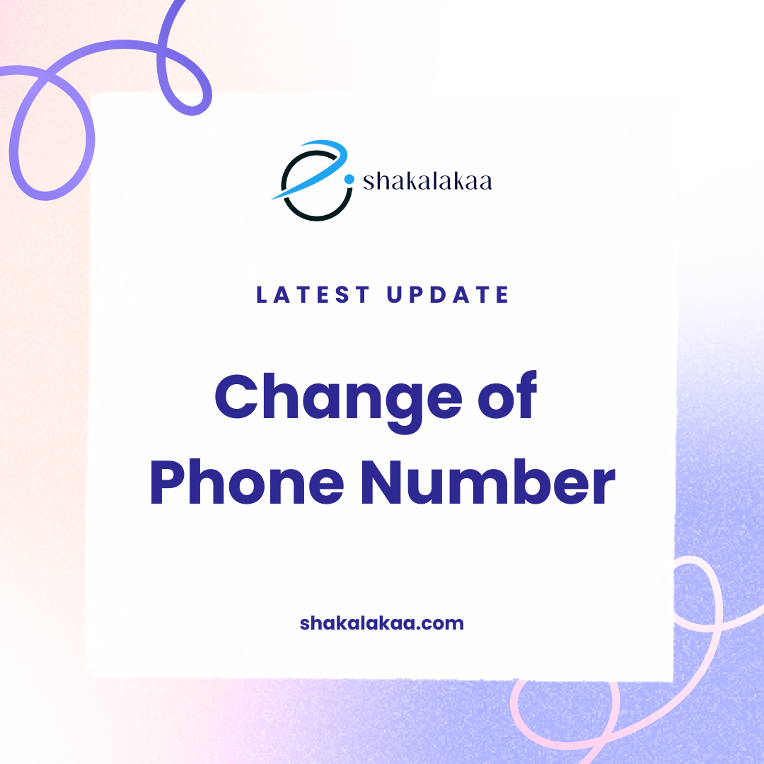 Change of Phone Number
